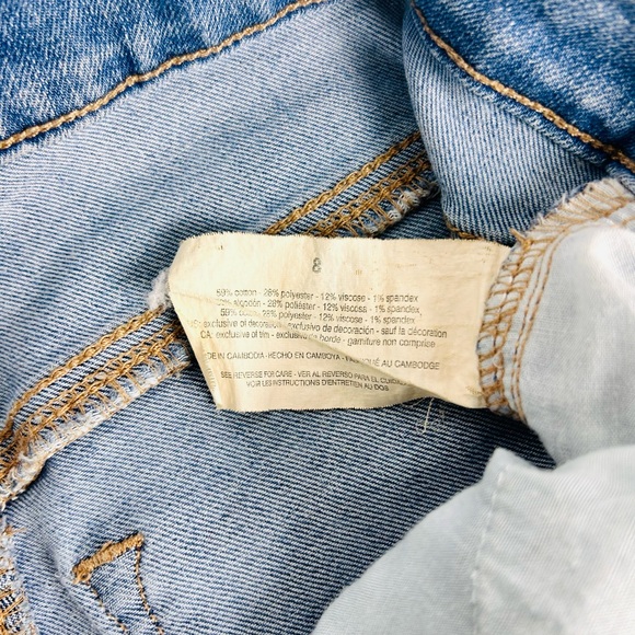 JESSICA SIMPSON MID RISE DENIM BLUE STRETCH JEANS WOMEN’S 8 - Picture 4 of 8